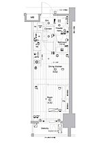 プレミアムキューブ亀戸 1302 ｜ 東京都江東区亀戸３丁目47-11（賃貸マンション1DK・13階・25.50㎡） その2