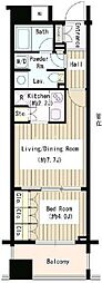 コクヨーレ日本橋 3階1LDKの間取り