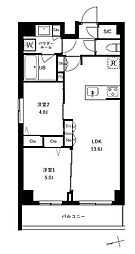 アーバンパーク船堀II 2LDKの間取図画像