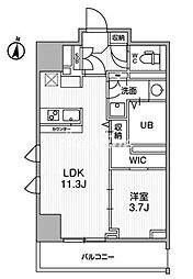テラス森下 1LDKの間取図画像