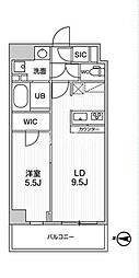 ALTERNAKIKUKAWA2 1LDKの間取図画像
