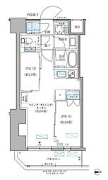 パークアクシス住吉ガーデンスクエア 2LDKの間取図画像