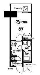 レジディア日本橋人形町2 1Kの間取図画像