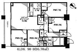 レジディア日本橋馬喰町 4LDKの間取図画像