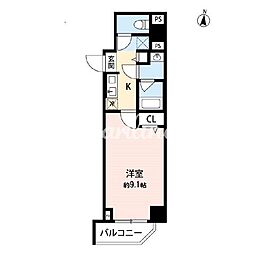 Gransite森下 1Kの間取図画像