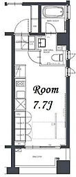 BPRレジデンス人形町 ワンルームの間取図画像
