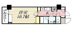 メゾン・ド・ヴィレ日本橋中洲 1Kの間取図画像