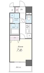 メッツア森下 1Kの間取図画像
