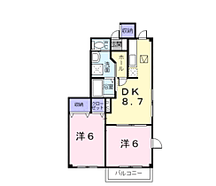 サンスタレ　Ｂ 101 ｜ 長野県上田市本郷1267-13（賃貸アパート2DK・1階・48.34㎡） その2