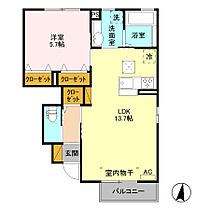 レセンテ潤美 101 ｜ 長野県千曲市大字上山田（賃貸アパート1LDK・1階・45.74㎡） その2