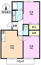 コーモドＳＴ　Ｂ棟  ｜ 長野県上田市上田（賃貸アパート2LDK・1階・50.47㎡） その2