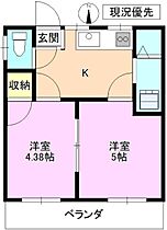 常入ハイツ  ｜ 長野県上田市常入１丁目（賃貸アパート2K・2階・30.42㎡） その2