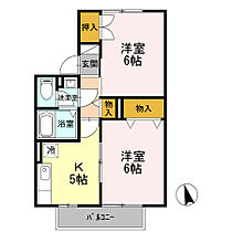 コートグレイス 202 ｜ 長野県佐久市新子田（賃貸アパート2K・2階・40.15㎡） その1