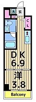 スパシエ千住大橋 404 ｜ 東京都足立区千住河原町（賃貸マンション1DK・4階・25.50㎡） その2