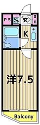 グリーンプラザ南綾瀬 1Kの間取図画像