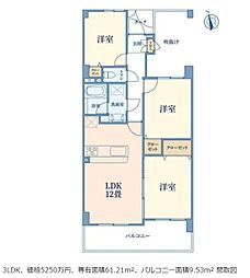 グランヴェルジェ西台 3LDKの間取図画像