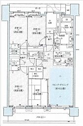 デュオヒルズつくば竹園 4LDKの間取図画像