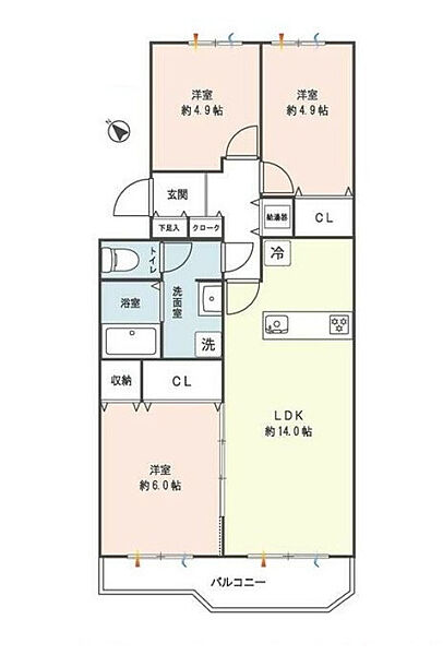 間取りを拡大表示