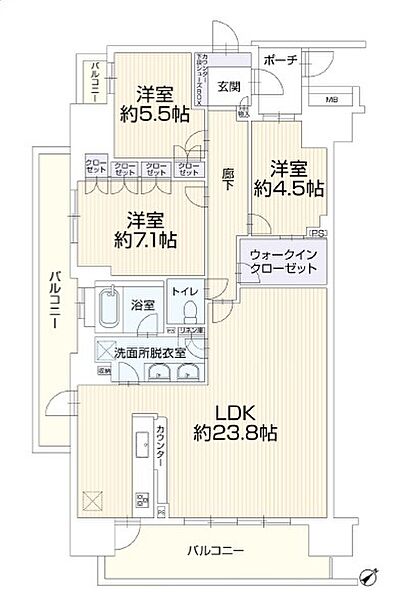 間取りを拡大表示