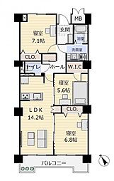 間取図画像 3LDK