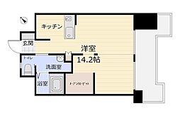 朝日プラザ五橋3 ワンルームの間取図画像