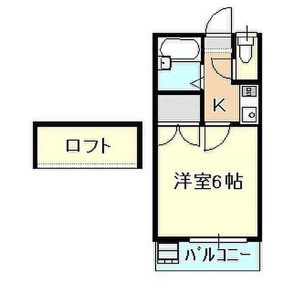 岡山県岡山市北区青江５丁目(賃貸アパート1K・2階・20.25㎡)の写真 その2