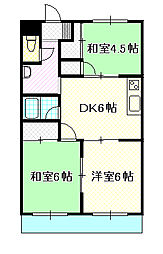 サンシャインノリタケ 3DKの間取図画像