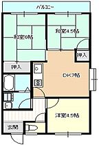 マルイチマンション 203 ｜ 岡山県玉野市田井５丁目（賃貸マンション3DK・2階・49.68㎡） その2