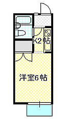 グローバルハイツ 1Kの間取図画像