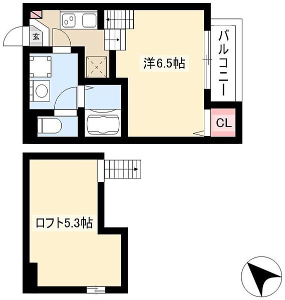 ロタノワール山王 ｜愛知県名古屋市中川区露橋町(賃貸アパート1K・1階・20.47㎡)の写真 その2