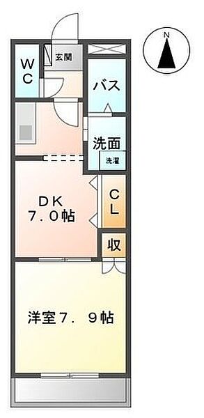 ラ　ターユ ｜愛知県名古屋市中川区中郷1丁目(賃貸アパート1DK・1階・35.94㎡)の写真 その2