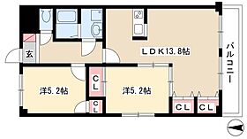 カーサ木村  ｜ 愛知県名古屋市港区小碓4丁目93（賃貸マンション2LDK・4階・55.60㎡） その2