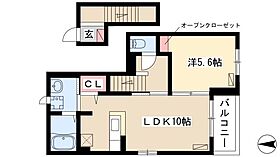 グラン　ソレイユ　I  ｜ 愛知県名古屋市港区神宮寺2丁目101-3（賃貸アパート1LDK・2階・42.59㎡） その2