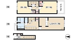 ラフレシール　I  ｜ 愛知県名古屋市中川区下之一色町字宮分87-1（賃貸アパート2LDK・2階・67.98㎡） その2