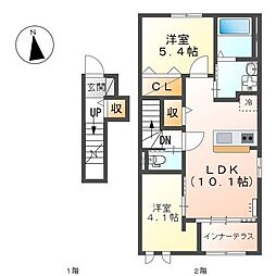 サントル ヴィラージュ村部 B 2階
