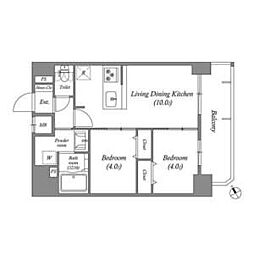 間取図画像 2LDK