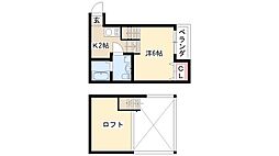 シェモア中島町 2階