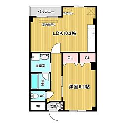 間取図画像 1LDK