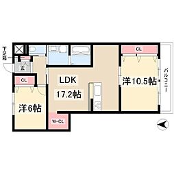 間取図画像 2LDK
