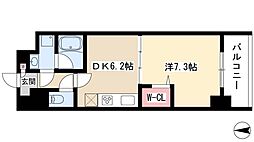 マイコスモス 1DKの間取図画像