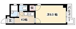 ハイツ金山 1Kの間取図画像