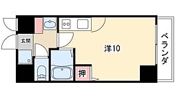 サン・アペックス名駅 ワンルームの間取図画像