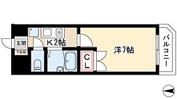 ヒサゴハイツII 4階/-