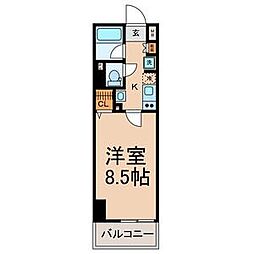 ベレーサ名駅ウエスト 1Kの間取図画像