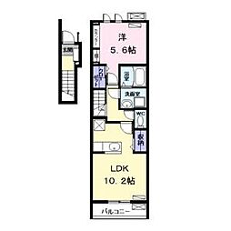 ベルシティ 1LDKの間取図画像