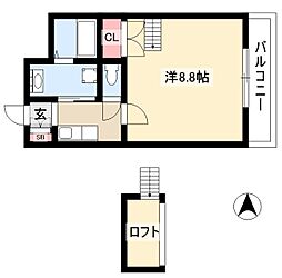 M3.ElMundo 1Kの間取図画像