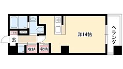 グレンパーク中島 ワンルームの間取図画像