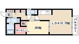 ラ・ボーテ 1LDKの間取図画像