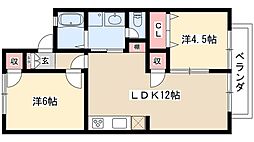 メゾン八社K　A棟 2階/-