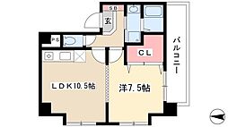 フィルリッチ 1LDKの間取図画像